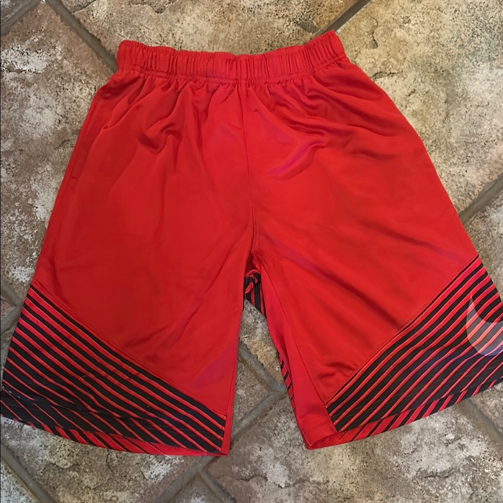 Red Nike Athletic Shorts. Size Large (14-16)